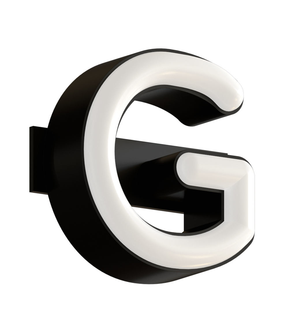 LED Neon Letter “G” - For Jägermeister Banner LED Neon Sign